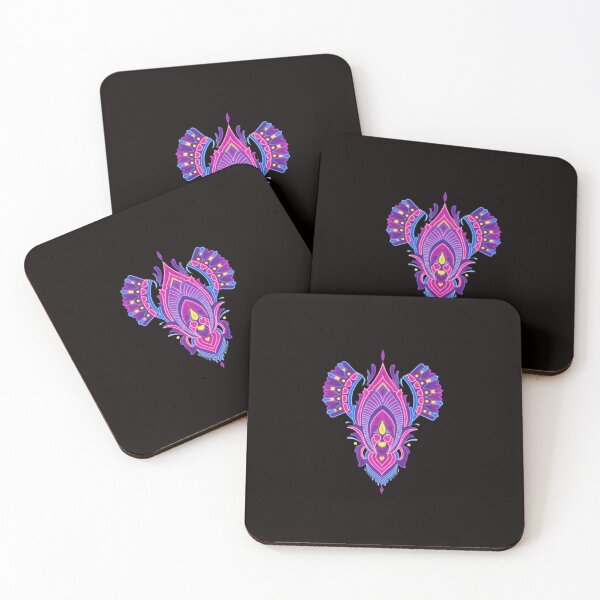 Item preview, Neon Lotus Mandala Floral Crest designed and sold by Color for Balance .