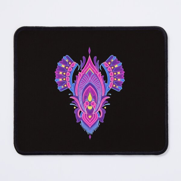 Item preview, Neon Lotus Mandala Floral Crest designed and sold by Color for Balance .