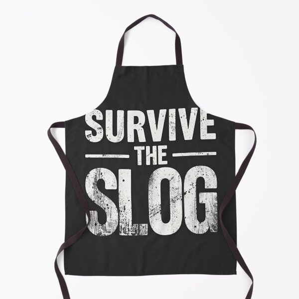 Item preview, Survive The Slog 2025 Burnout T-Shirt Design | Wry Work Humor & Solidarity Poster designed and sold by Tiny Globe .