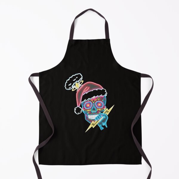 Item preview, Neon Santa Sugar Skull Christmas Art designed and sold by Color for Balance .