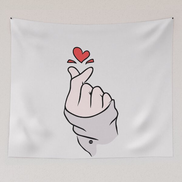 Item preview, Saranghae gesture (fc) I designed and sold by XUSRedbubble.