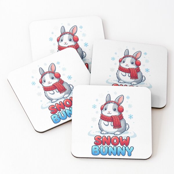 Item preview, SNOW BUNNY Cute Winter Rabbit designed and sold by Quillway.
