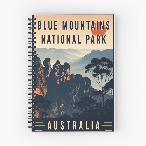 Item preview, Discover Scenic Cliffs and Hiking Views of Blue Mountains National Park in Australia - Travel Art designed and sold by turtlestart.