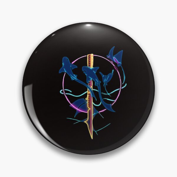 Item preview, Neon Shark & Stingray Energy Circle designed and sold by Color for Balance .