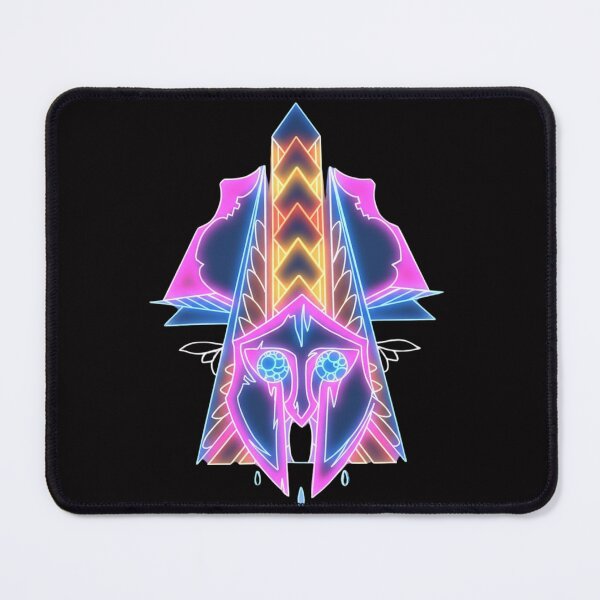 Item preview, Neon Geometric Warrior Helmet Design designed and sold by Color for Balance .