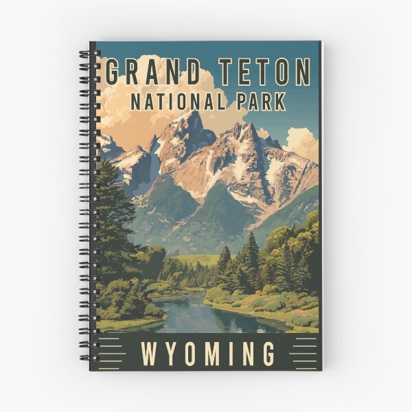 Item preview, Discover Alpine Peaks and Wildlife Adventures of Grand Teton National Park in Wyoming - Travel Art designed and sold by turtlestart.