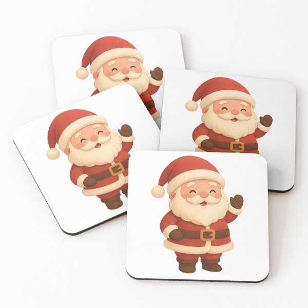 Item preview, Cute Glowing Santa Hugging Christmas Tree designed and sold by HiteshArt111.