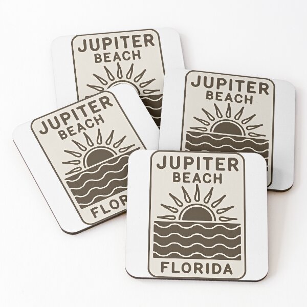 Item preview, Jupiter Beach Florida - Sign designed and sold by TheOldMittenIllustrated.