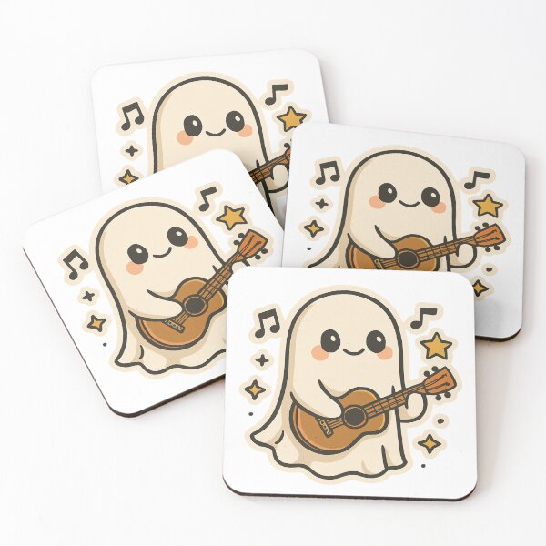 Item preview, Ghost Guitarist – Dark Spirit Music Illustration designed and sold by Papier Atelier Art.