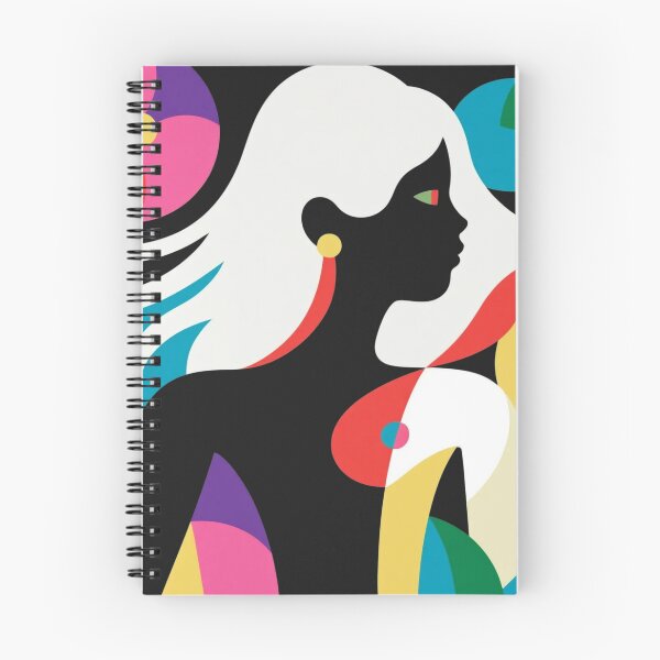 Item preview, Pop Art Siren: Abstract Floral Silhouette designed and sold by VibeNationArt.