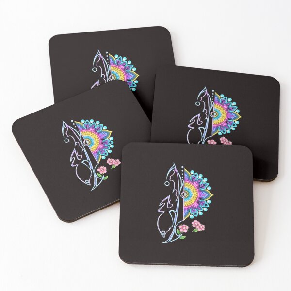 Item preview, Neon Mandala Glow Floral Design designed and sold by Color for Balance .