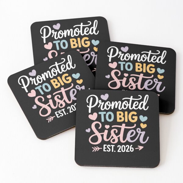 Item preview, Promoted To Big Sister Est 2026 Funny Announcement designed and sold by FreshVibe Prints.