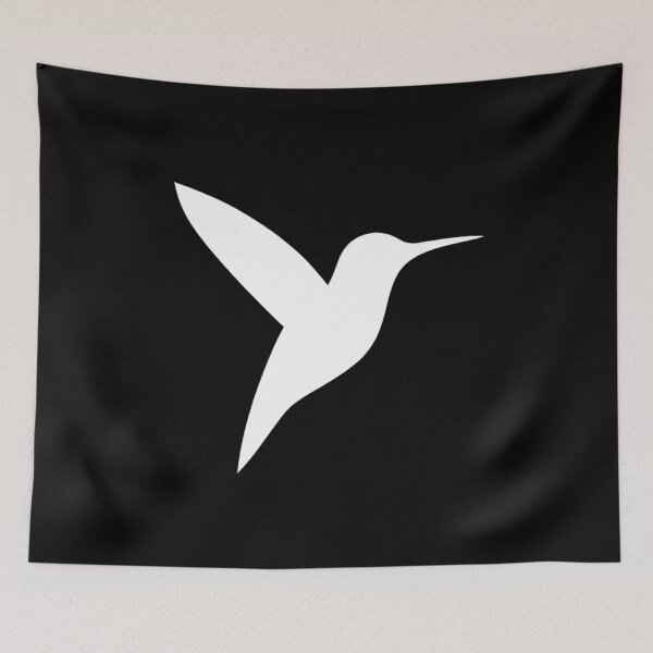 Item preview, White Hummingbird - Minimalist Elegant Bird Art designed and sold by JaneMcCarthyDNA.