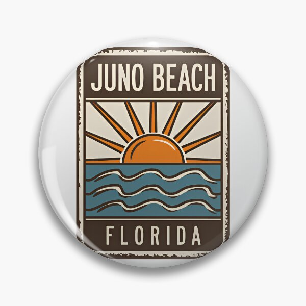 Item preview, Juno Beach Florida - Sign designed and sold by TheOldMittenIllustrated.