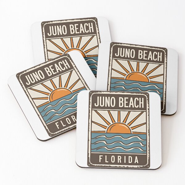Item preview, Juno Beach Florida - Sign designed and sold by TheOldMittenIllustrated.