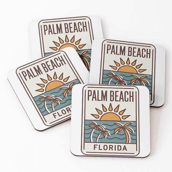 Item preview, Palm Beach Florida - Sign designed and sold by TheOldMittenIllustrated.