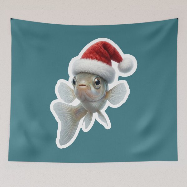 Item preview, Festive guppy in the Christmas ocean designed and sold by DAGHO.
