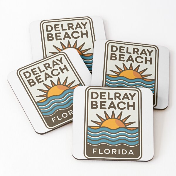 Artikelvorschau, Delray Beach, Florida – Schild entworfen und verkauft von TheOldMittenIllustrated.