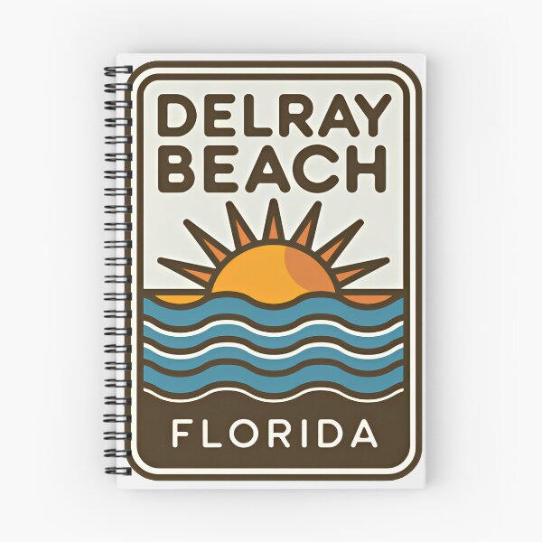 Item preview, Delray Beach Florida - Sign designed and sold by TheOldMittenIllustrated.