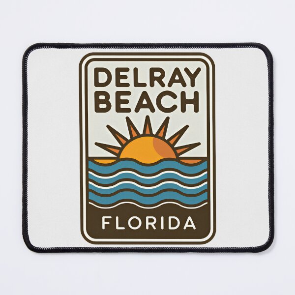 Item preview, Delray Beach Florida - Sign designed and sold by TheOldMittenIllustrated.