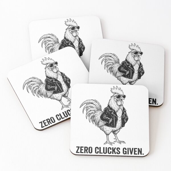Item preview, Zero Clucks Given for this Funny Chicken designed and sold by guitarchalk.
