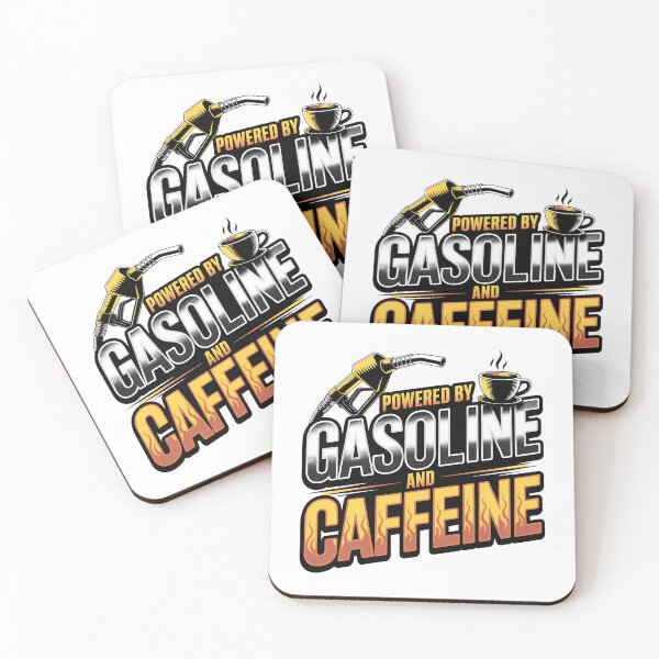 Item preview, Powered by Gasoline and Caffeine designed and sold by Print-Panda.