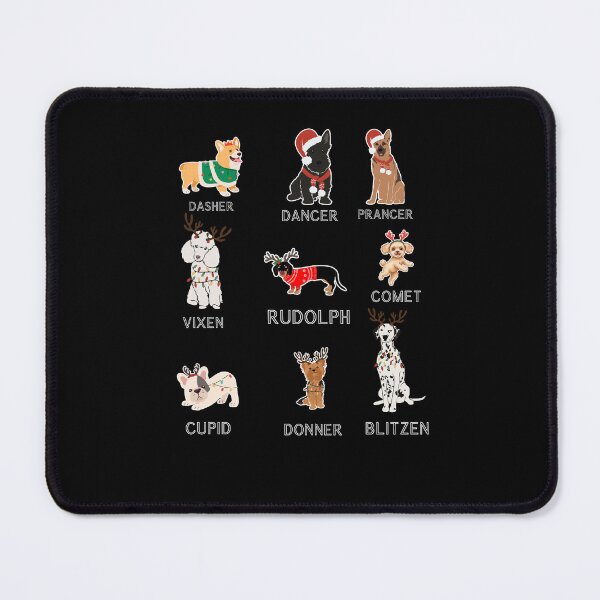 Item preview, Dog Reindeer Names Christmas Shirt | Cute Dog Lover Ugly Christmas Sweater designed and sold by LAVegasVibes .