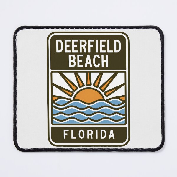Item preview, Deerfield Beach Florida - Sign designed and sold by TheOldMittenIllustrated.