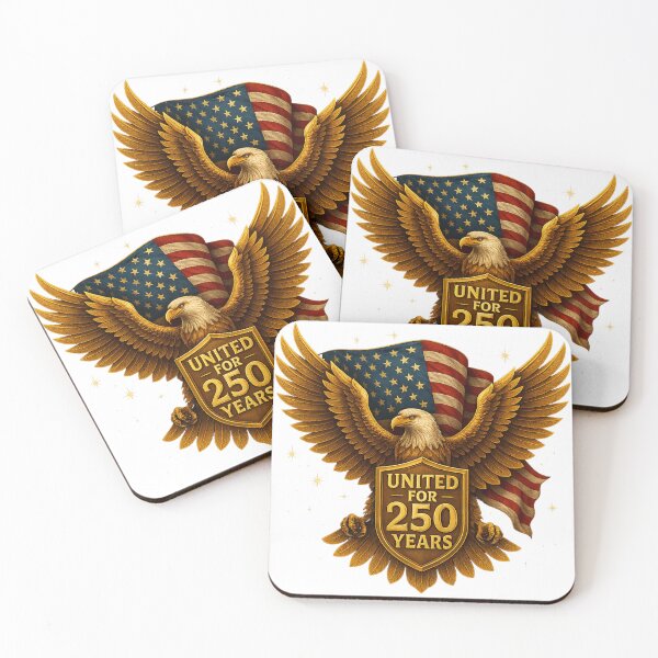 Item preview, 250 Anniversary of the USA - United for 250 Years - Patriotic Eagle Emblem designed and sold by Collins Design.