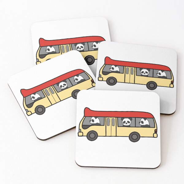 Item preview, Pandas on Red Minibus in Hong Kong designed and sold by Adaptixstudio.