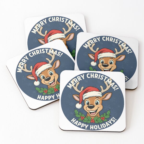 Item preview, Cute Reindeer Christmas Badge designed and sold by ReykorShop.