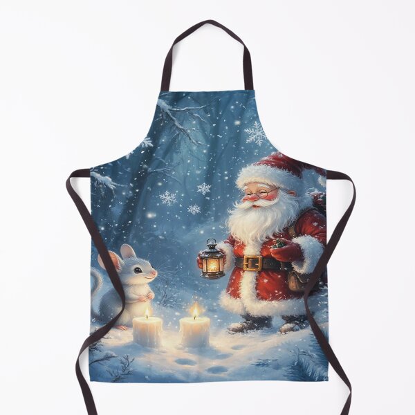 Item preview, Santa Claus and Little Winter Mouse – Cute Christmas Illustration designed and sold by AmetistLight.