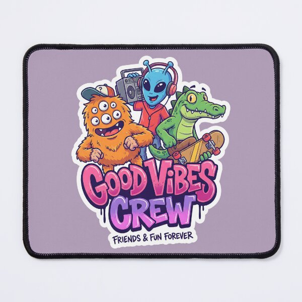 Item preview, Good Vibes Crew: The Funky Trio designed and sold by AwesomeBeyondLimits.