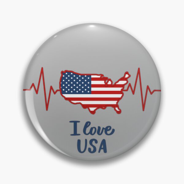 Item preview, Heartbeat of America – Patriotic USA Map Design designed and sold by mashmosh.