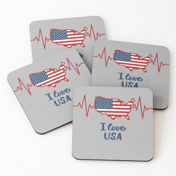 Item preview, Heartbeat of America – Patriotic USA Map Design designed and sold by mashmosh.