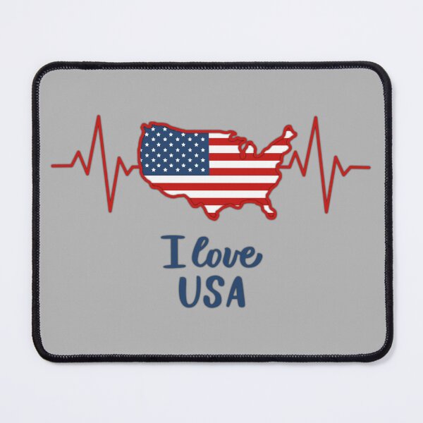 Item preview, Heartbeat of America – Patriotic USA Map Design designed and sold by mashmosh.
