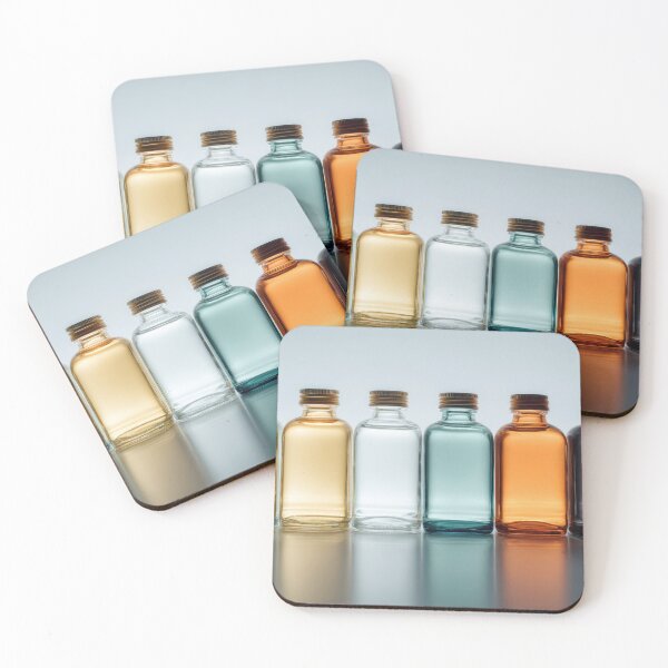 Item preview, Line of colorful glass bottles designed and sold by anytka.