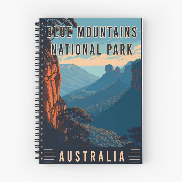 Item preview, Experience Scenic Cliffs and Hiking Views of Blue Mountains National Park in Australia - Travel Art designed and sold by turtlestart.