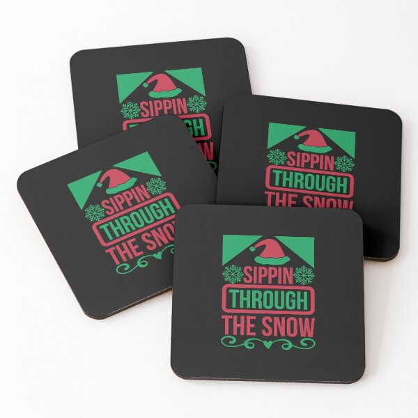 Item preview, Sippin Through the Snow – Funny Christmas Drinking Holiday Design designed and sold by aishacloset.