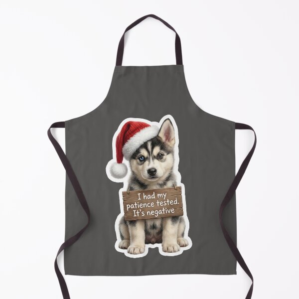 Item preview, Impatient Husky puppy Christmas mood saying designed and sold by DAGHO.
