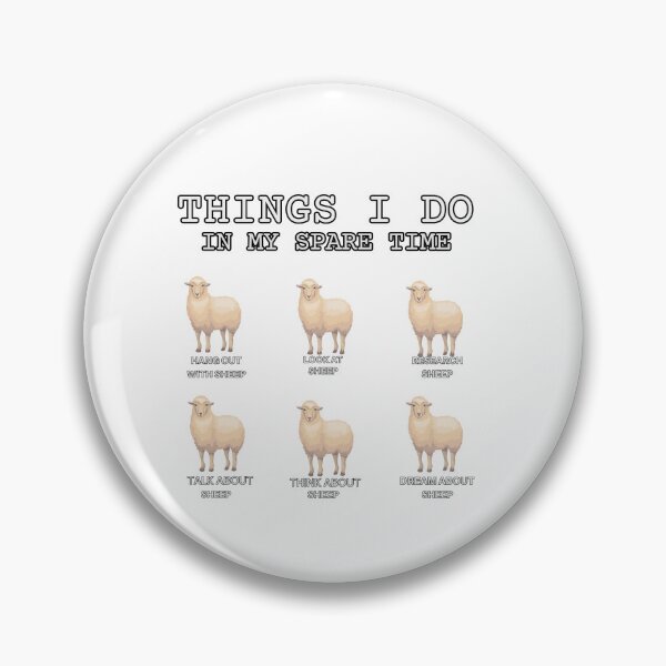 Item preview, Funny Sheep-Things I Do in My Spare Time-Gift for Sheep Lover-Animal Lover designed and sold by belladesign7.