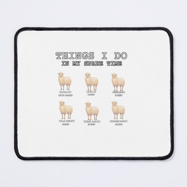 Item preview, Funny Sheep-Things I Do in My Spare Time-Gift for Sheep Lover-Animal Lover designed and sold by belladesign7.