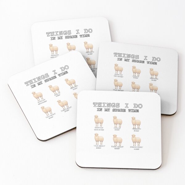 Item preview, Funny Sheep-Things I Do in My Spare Time-Gift for Sheep Lover-Animal Lover designed and sold by belladesign7.
