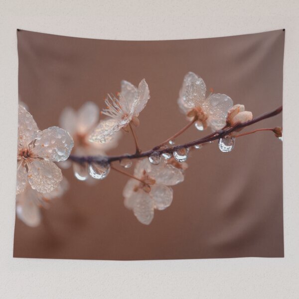 Item preview, Cherry blossoms glistening with dew designed and sold by anytka.