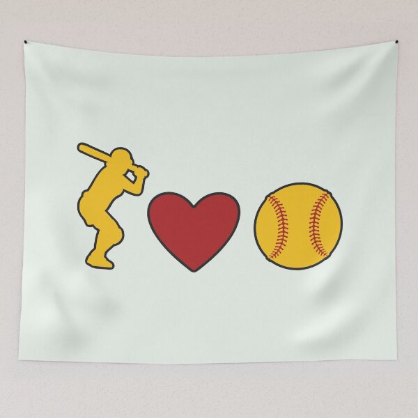 Item preview, Love Softball: Apparel and Home Décor designed and sold by Compass and a Camera.