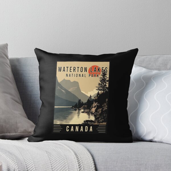 Item preview, Experience Alpine Lakes and Mountain Views of Waterton Lakes National Park in Canada - Travel Art designed and sold by turtlestart.