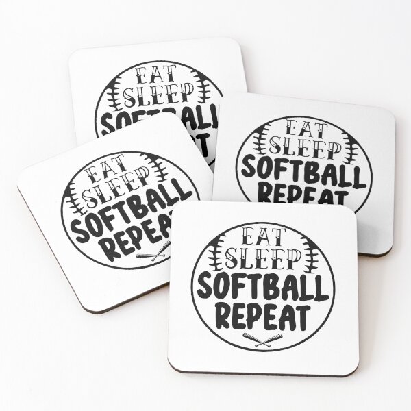 Item preview, Eat, Sleep, Softball, Repeat - Apparel & Home Decor designed and sold by Compass and a Camera.