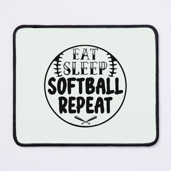 Item preview, Eat, Sleep, Softball, Repeat - Apparel & Home Decor designed and sold by Compass and a Camera.