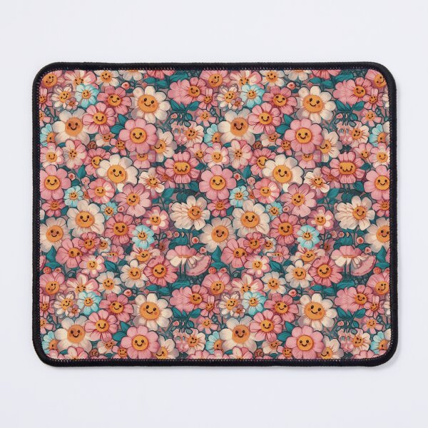 Item preview, Vintage Smiley Faces Pattern – Retro Yellow Happy Design designed and sold by QubZone.