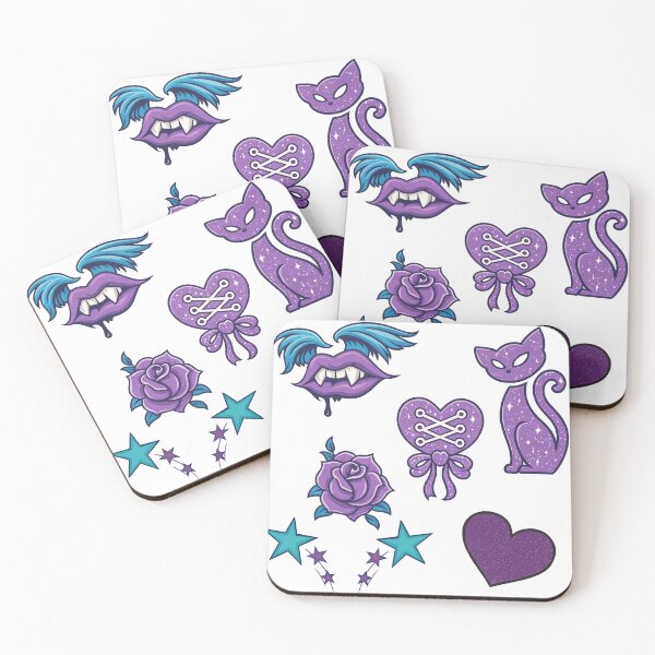 Item preview, 2000's glitter tattoo inspired stickers  designed and sold by Nottheoffical1.